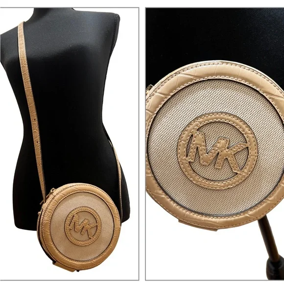 NWT - MICHAEL KORS Crossbody Bag - Small Canteen - Multi-Buff - FREE SHIPPING - Picture 1 of 12